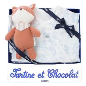 [갤러리아] (쇼콜라,임신,출산,신생아,조카,배냇저고리,딸랑이) 트왈드배냇저고리+여우인형 2종세트