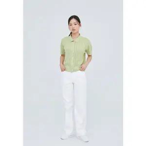 [잠뱅이]여성) 화이트 오비안밴드 노말워싱 AP2DTG489-WH