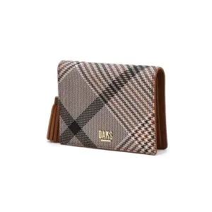 [닥스]브라운 체크패턴 타슬 포인트 카드지갑 DCWA5F328_s