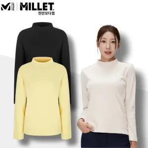 MILLET 여성 약기모 반하이넥 티셔츠 등산 데일리_CA
