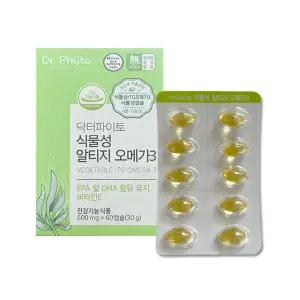 닥터파이토 식물성 알티지 오메가3 500mg x 60캡슐 6개 JJ몰