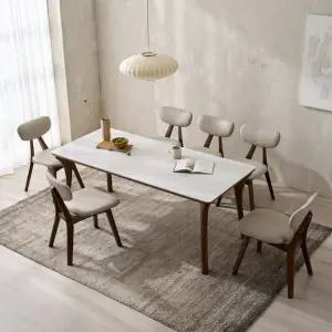 메사 알링턴 통세라믹 원목 6인용 식탁세트(의자6)