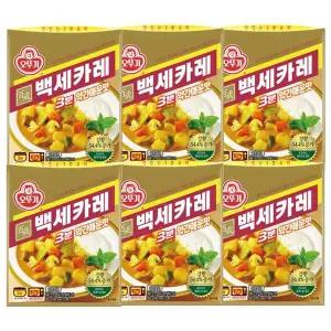 [오뚜기] 3분 백세카레 약간매운맛 200g 6개[35275209]