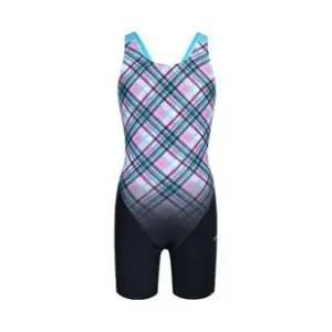 [롯데백화점]레노마 여아 2.5부 플래드 체크 반신수영복GF2E862_BK
