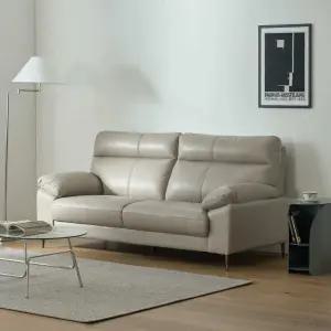 [모던하우스(가구)] 모던하우스 뉴토리 천연면피가죽 3인 소파 그레이 LS0225001