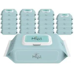 [미엘] 민트 물티슈 캡형 100매 20팩 35g_SH