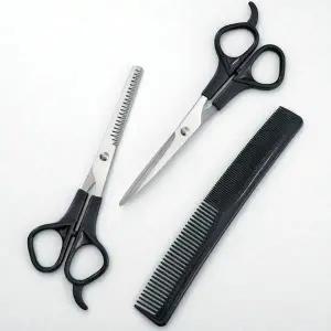 [하프클럽/]헤어 미용 커트 가위 빗 3종 세트 이발가위 숱가위 커트빗