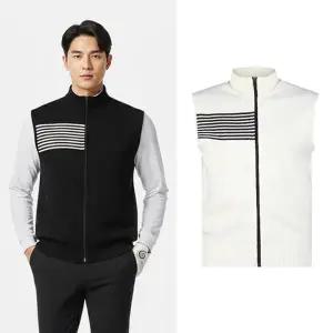 [럭스골프]보스케 남자 가을 겨울 골프 약기모 니트 집업 조끼 LB251236