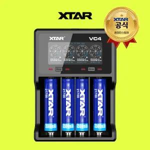 엑스타 4구 VC4 XTAR 허준 충전기 18650 26650 배터리 건전지 자전거라이트