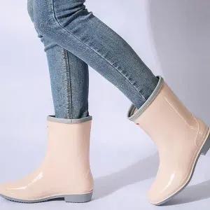 [하프클럽/셀러허브_여성트랜드패션]테두리 레인부츠 여성 배색 컬러 레인1