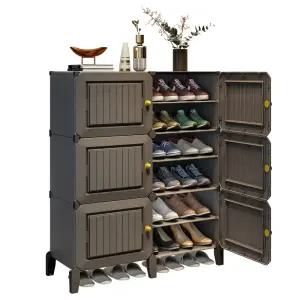 플라스틱 신발장 운동화 입구 신발수납 정리대 보관 정리 케이스 사무실 수납장 선반