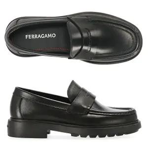 [페라가모] 로고 DONNY NERO 769147 페레가모 도니 남성 구두 로퍼