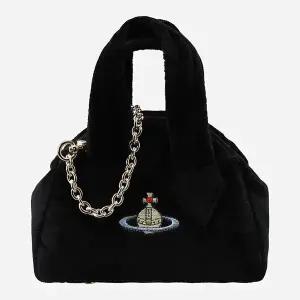 비비안 웨스트우드 5F 47030007W W00ZL N401 야스민 미니 벨벳 토트백