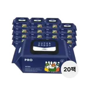 슈퍼대디 프리미엄 미피 프로 물티슈 82g 70매 20팩 엠보싱