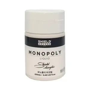 쉴드 아크릭 칼라 모노폴리 물감 250ml 600 화이트 (1개입) 미술용