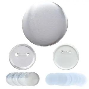 핀버튼 + 필름 + 종이 세트 58mm (100세트) 메탈 캔뱃지 뱃지 만들기 재료