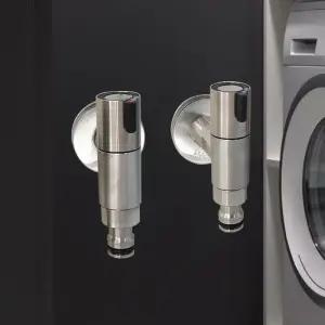 [룽스]스텐레스세탁꼭지 스텐레스 냉온수세트 SUS304