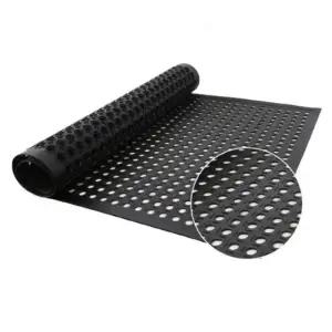 [룽스]원형 고무매트 현관매트 대형 1500x900x8