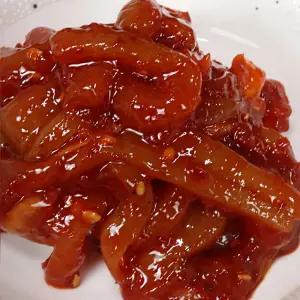 오징어젓 국내산 젓갈 밥도둑 저염 양념 밑반찬 500g