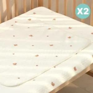 리에또 신생아 밤부 방수요 패드 출산 선물 소형 X2