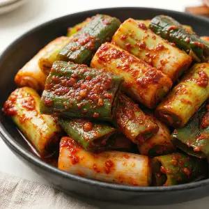 또밥찬 아삭하고 맛있는 전라도식 진짜 대파김치 1kg 고깃집 곱창 저염