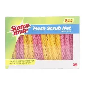 3M 스카치브라이트 그물 망사 수세미(MN-900) 8개입 1개