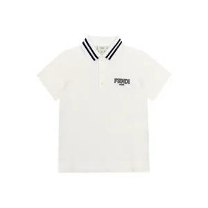 [펜디] 펜디 반팔 JMI464 7AJ F0TU9 로고 폴로 키즈반팔티 당일발송