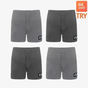 [GS단독](4종SET) TRY 소프트니스 트렁크 팬티 4매세트 홈웨어 남성 팬티