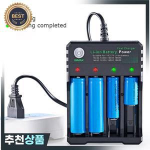 18650 배터리 충전기 검정색 1 2 4 슬롯 AC 110V 220V 듀얼 충전 3.7V 충전식 리튬
