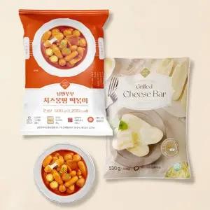 [낭만부부] 치즈 몽땅 떡볶이(500g) + 구워먹는 치즈바(530g)