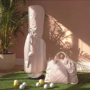 [힐크릭]골프가방세트 여성퀼팅 캐디백+ 여성보스턴백 +(사은품)장우산증정