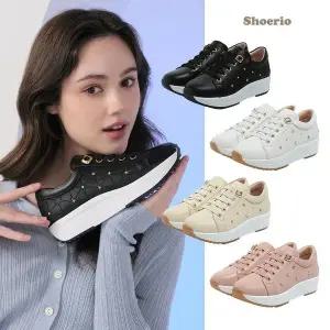 슈리오 시그니처 소가죽 스니커즈