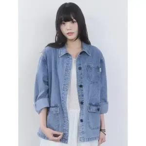 [키르시](대전신세계) 더블 포켓 하프 데님 자켓 [라이트 블루]