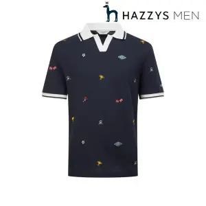 [헤지스](센텀시티점) [26SS] 자수장식 면혼방 반팔카라티셔츠 (HZTS6B051) C