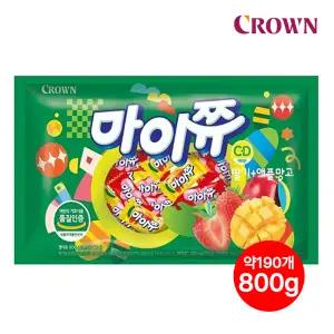 마이쮸 딸기애플망고 800g (약190개)/대용량간식/캐러멜/어린이간식/혼합맛/과일맛/유치원/개별포장