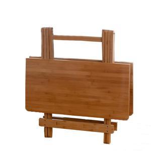 대나무 접이식 식탁 간이 테이블 휴대용 50cm접이식 접이식테이블