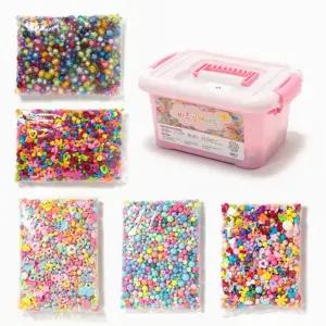 대용량 비즈 세트/구슬/팔찌/공예세트/만들기/공예재료/키링/재료/데코/악세사리/부자재/DIY/꽃비즈/공예용