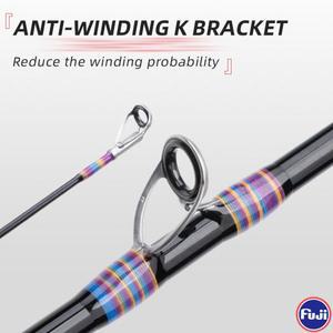 FISHINGFANS ML M 베이스용 패스트 액션 스피닝 로드 후지 액세서리의 하이 카본 롱 던지기 낚싯대