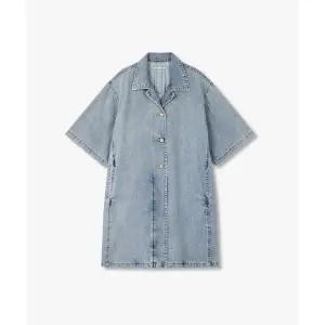 GCUT 숏 슬리브 카라 데님 원피스 _블루_7225237004107939