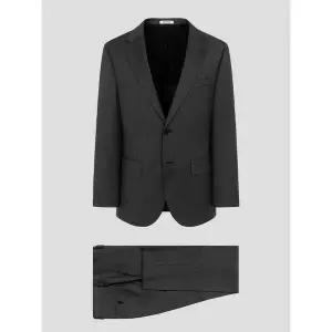 (로가디스) 울 스트레치 솔리드 레귤러 핏 수트 세트 - 그레이 PS001378043