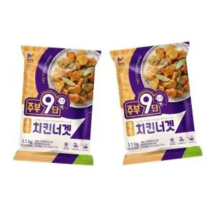 목우촌 주부9단 골든 치킨너겟 1.1kg X 2개