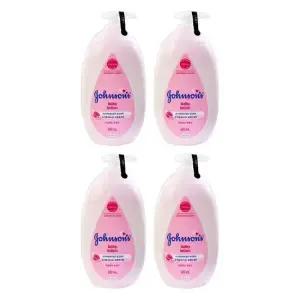 존슨즈 베이비 핑크 보습 바디 로션 500ml x 4개