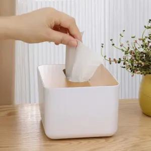정사각 티슈 케이스 소형 냅킨통 휴지 냅킨 케이스 업소용 가정용 디스펜서