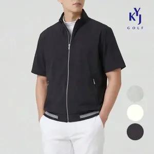 [김영주골프] 봄가을 기능성 집업 아노락 바람막이 남성 반팔 골프 점퍼 DQSMJP03