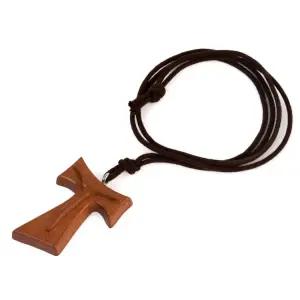 심플 타우 십자가 목걸이 천주교 성물