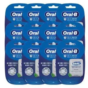 오랄비 글라이드 딥 클린 치실 민트향 40m 12개
