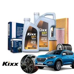 투싼(올뉴)(16~) 1.7d 디젤 킥스 2026 5w30 합성엔진오일 필터세트 오일교환 패키지