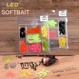 바다 실리콘 낚시 채비 세트 미끼 소프트 웜 루어 가짜 베이트 용품 미끼