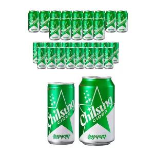 칠성사이다  올인원팩 (190ml, 18입 + 350ml, 15입), 1개