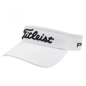 타이틀 썬캡 남성 화이트 골프모자 여름 자외선차단 통풍 필드 라운딩